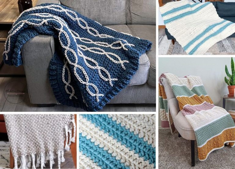 Quick And Easy Chunky Crochet Blanket Patterns to Try Them