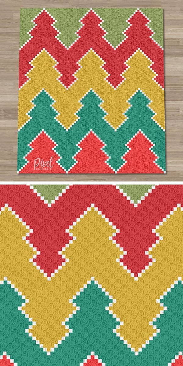 Cozy personalized chevron rug - perfect for Christmas.