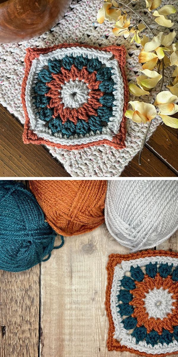 Mandala Crochet Square Easy Tutorial & Pattern - JSPCREATE