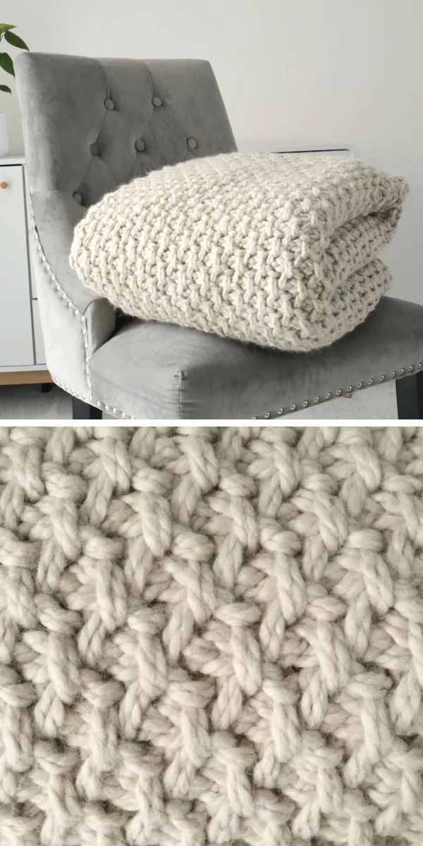 Matilda Afghan & Pillow, free chunky crochet blanket and cushion pattern -  TL Yarn Crafts