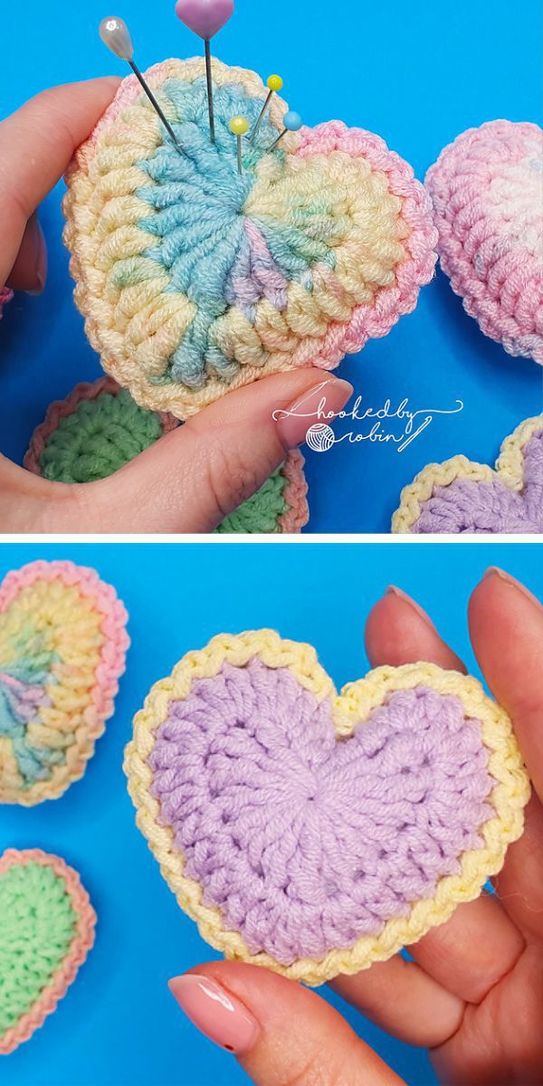 a charming crochet heart 