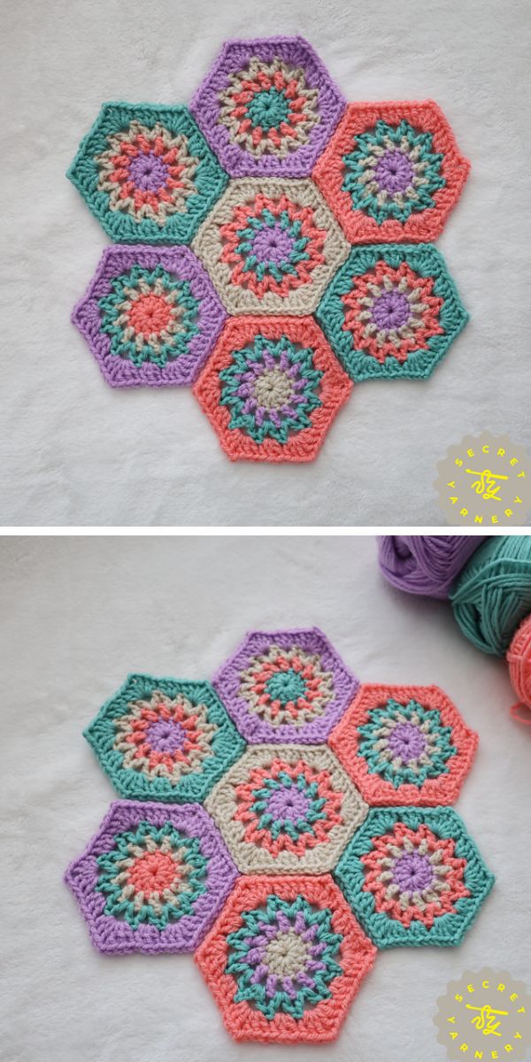 crochet hexagons