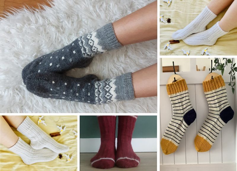 Socks and Slippers Free Knitting Patterns