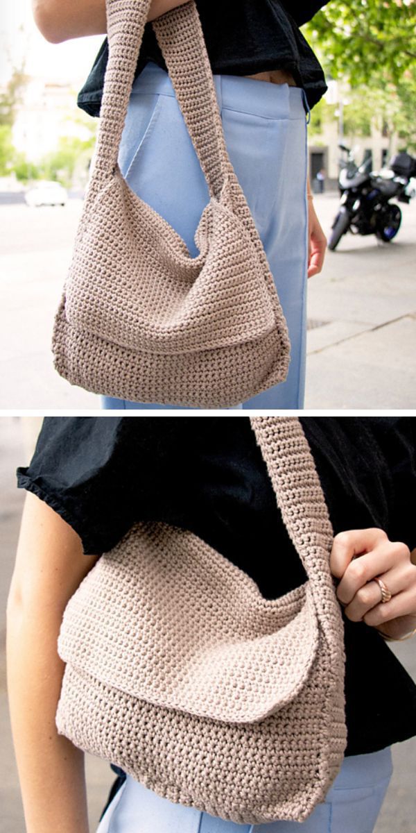 a simple crochet handbag 