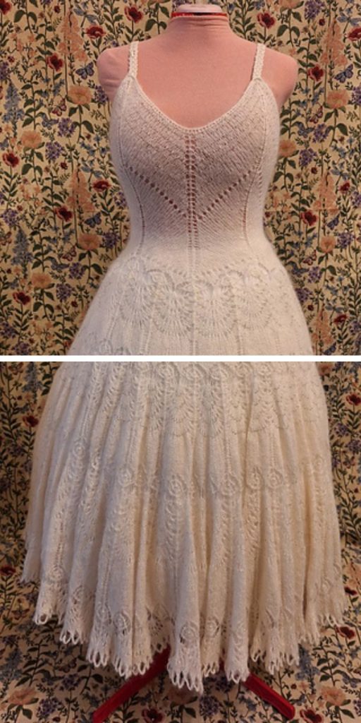 a knitted wedding dress 