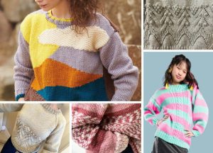 colorful knitted sweaters