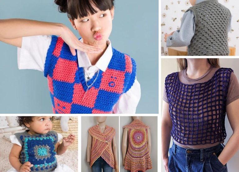 stylish crochet vests
