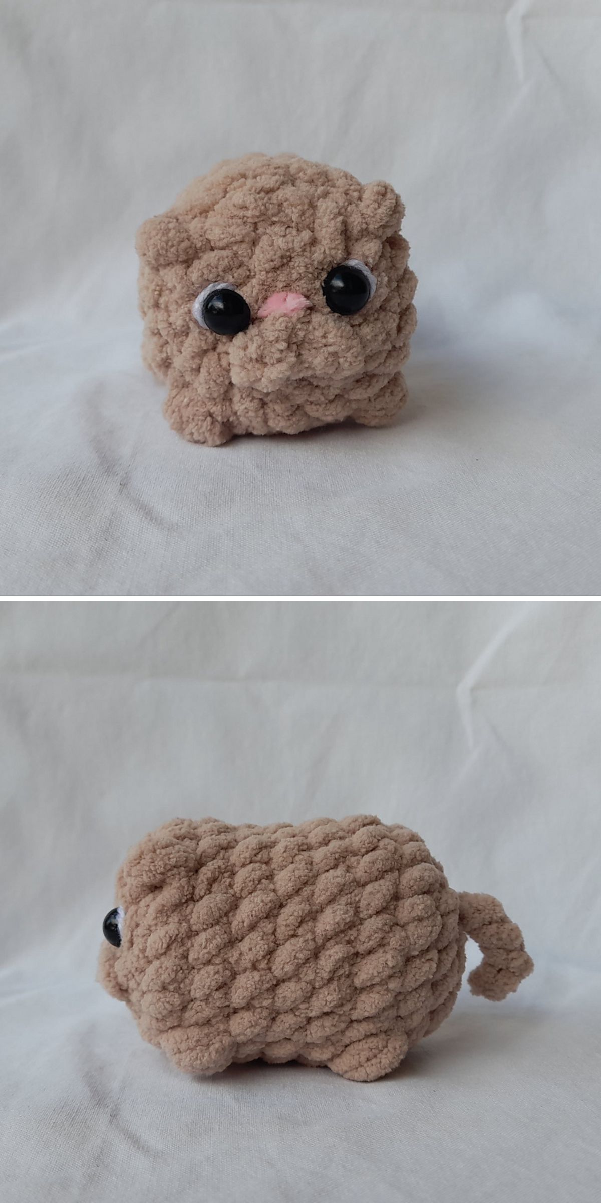 a small plush cat amigurumi