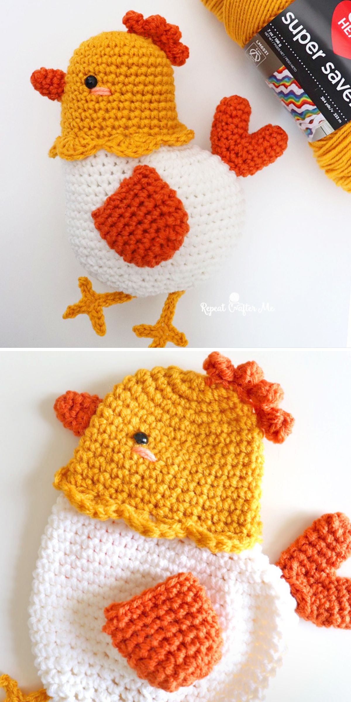 a cute chicken amigurumi