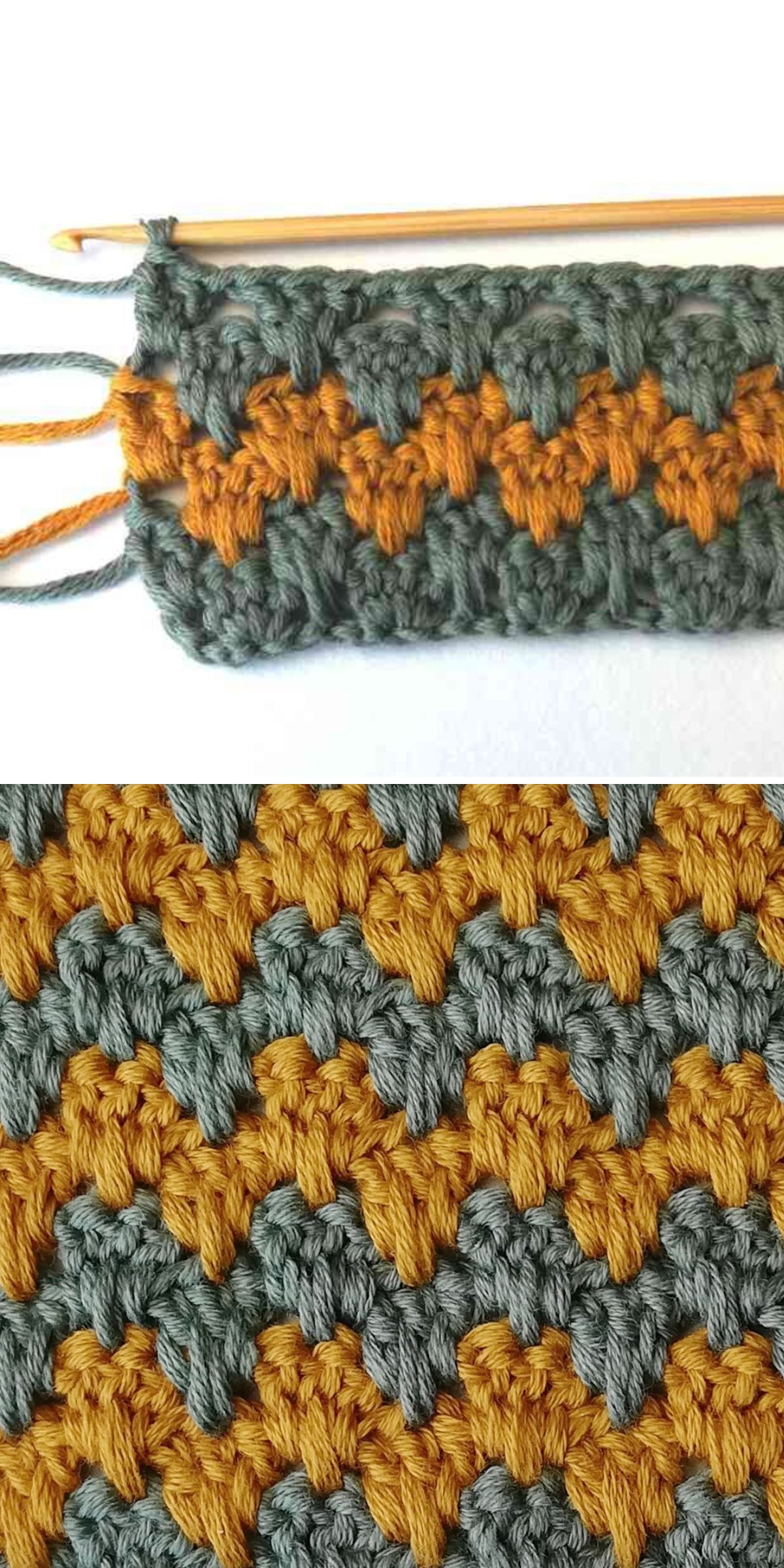 a crochet spike stitch