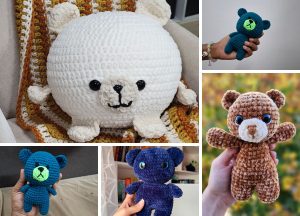 14 Free Amigurumi Bear Crochet Patterns to Cuddle and Collect