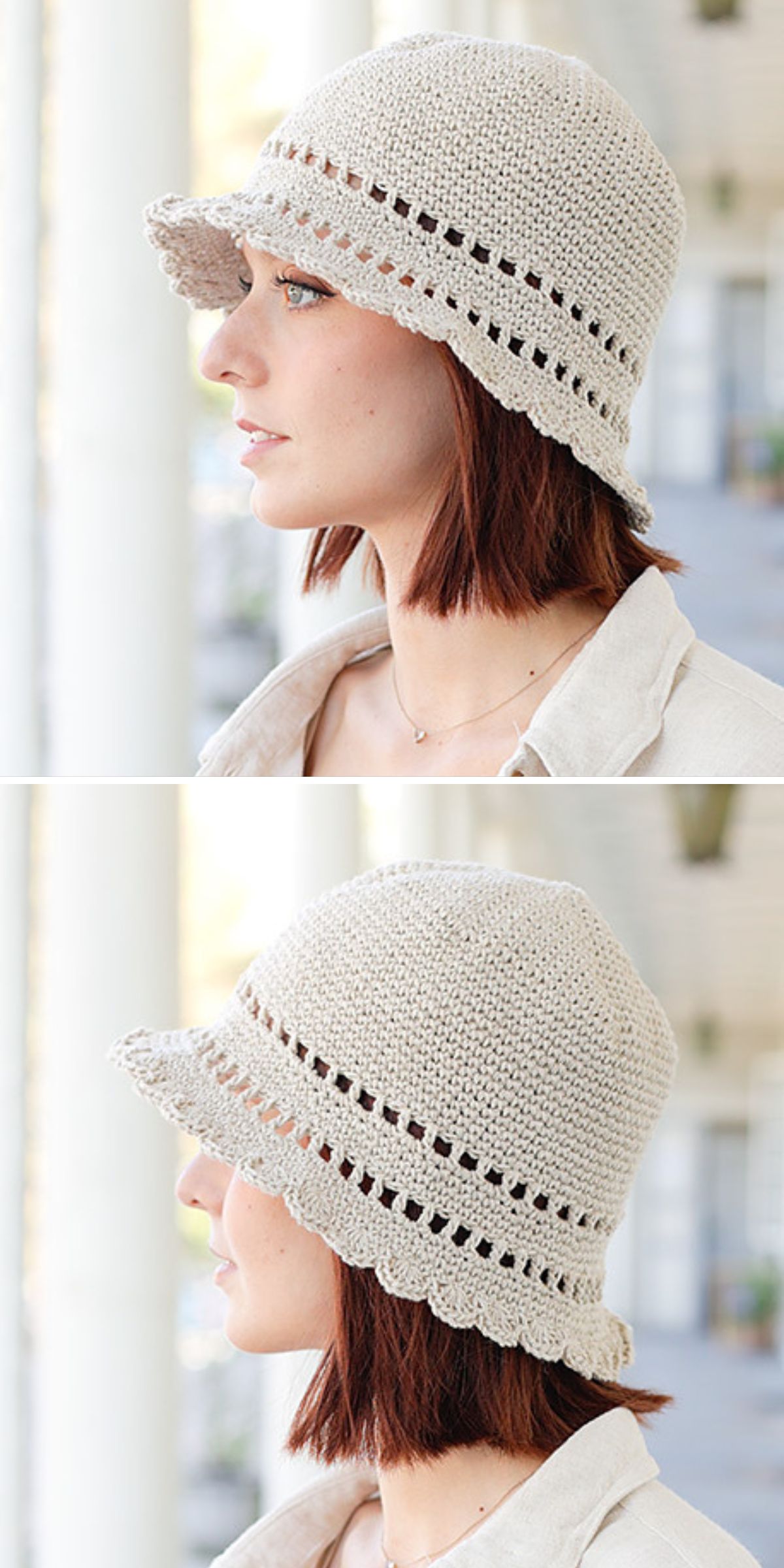 a simple crochet bucket hat