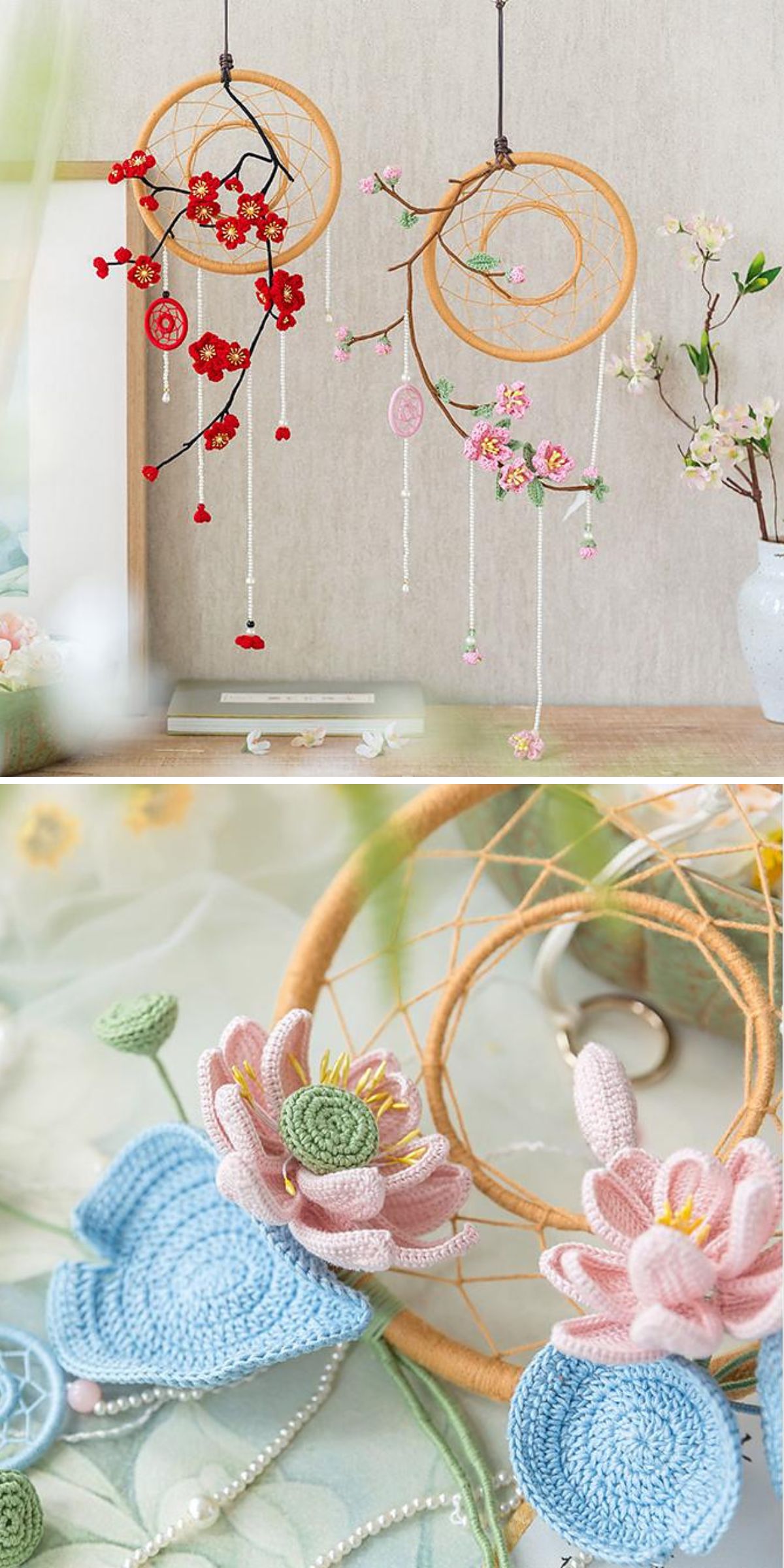 crochet wall dreamcatchers