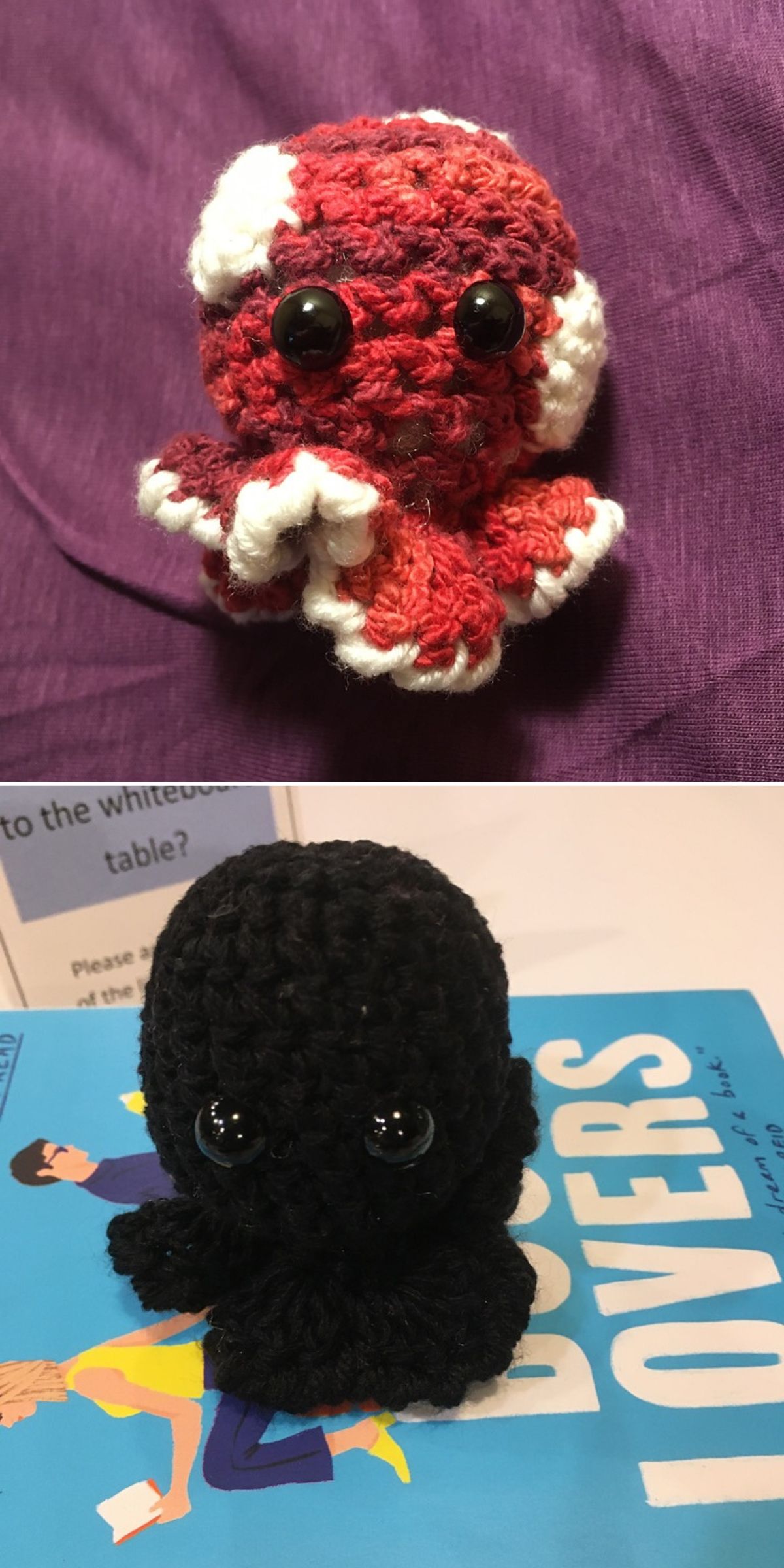 a baby crochet octopus amigurumi