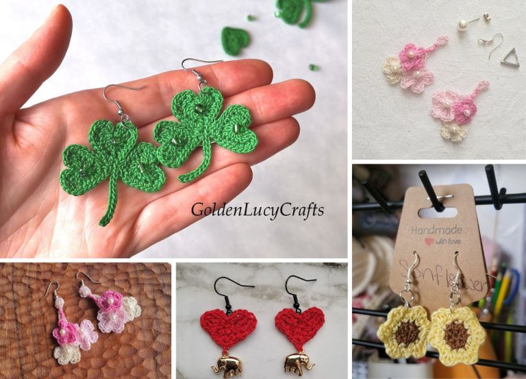 Beautiful Free Crochet Earrings Patterns to DIY Fast