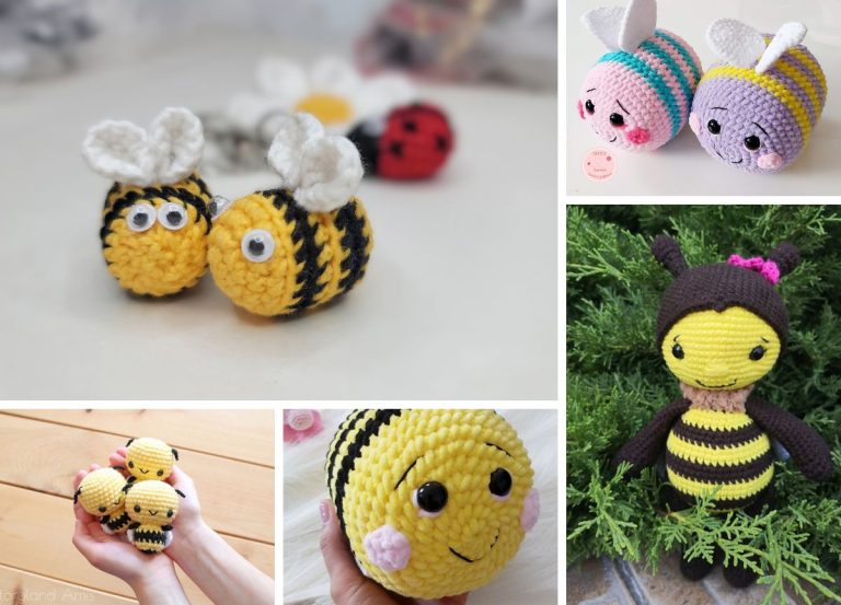 cute crochet bee amigurumi