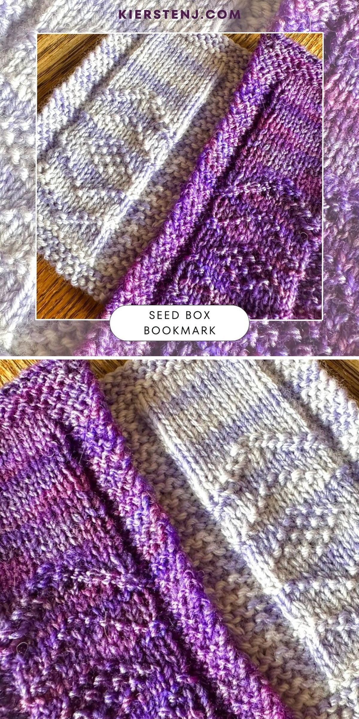 rectangular knitted bookmarks