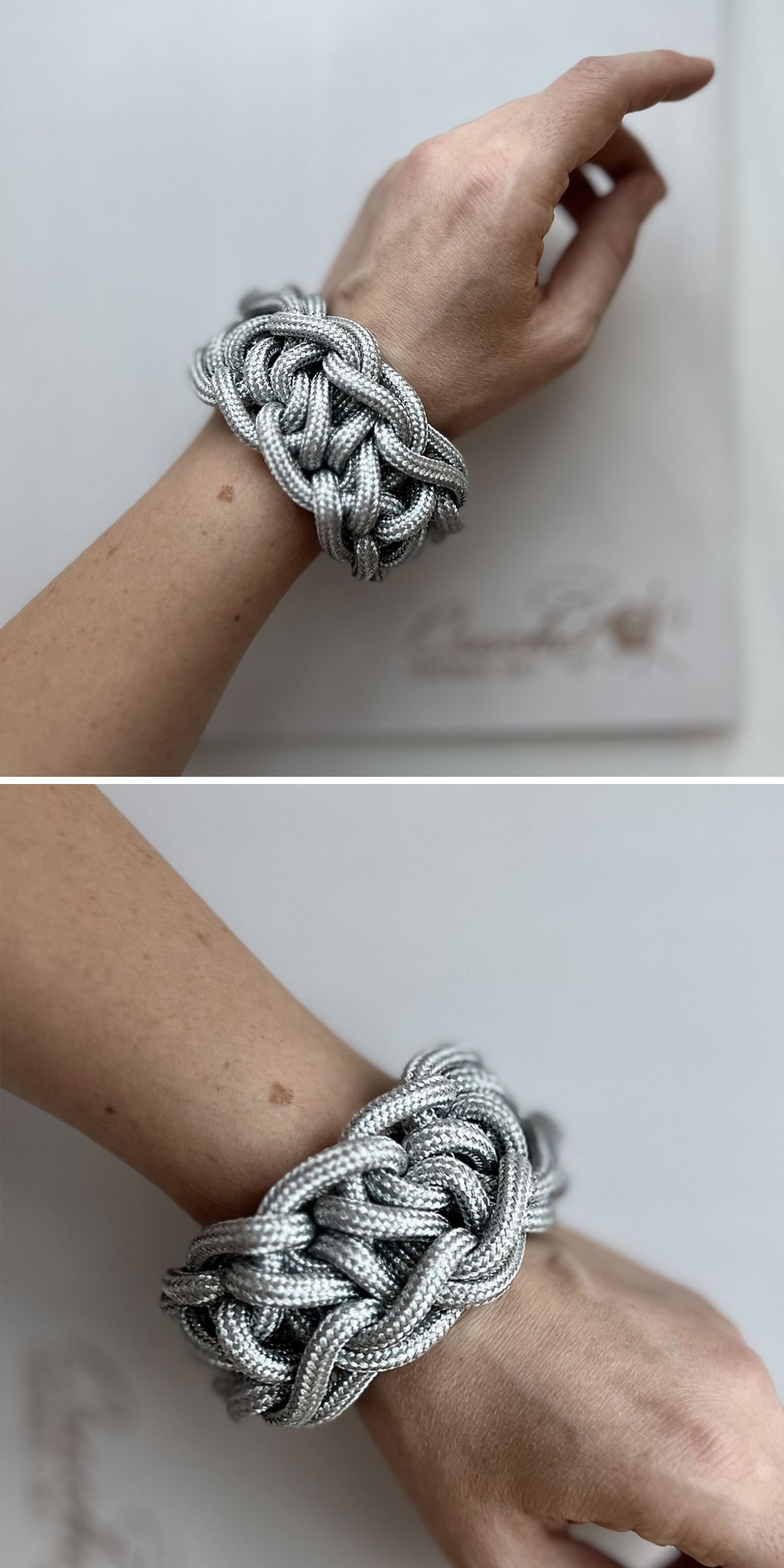 a bold crochet bracelet